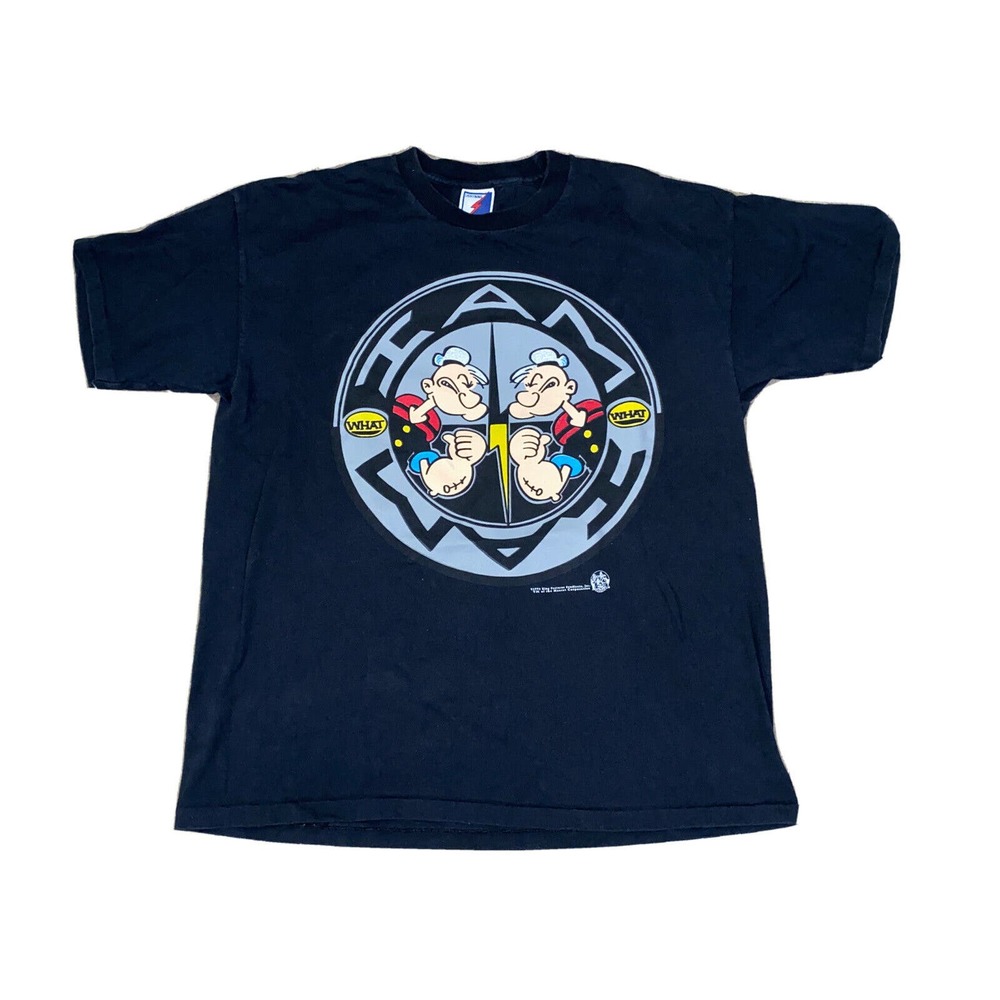 VTG 1993 Popeye the Sailor T-shirt‎ Size XL “I Am What I Am” RARE Single Stitch